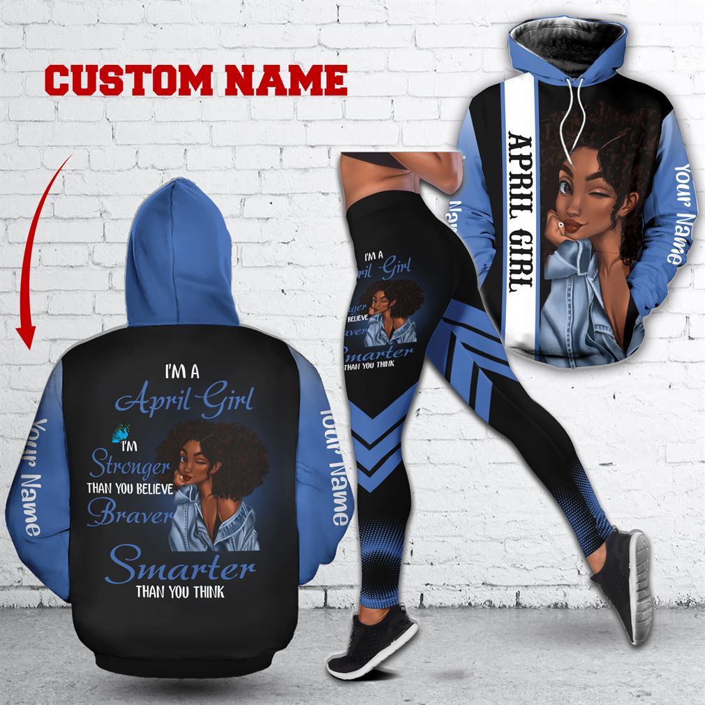 Personalized Name April Girl Combo 3d Clothes Hoodie Legging Set V07