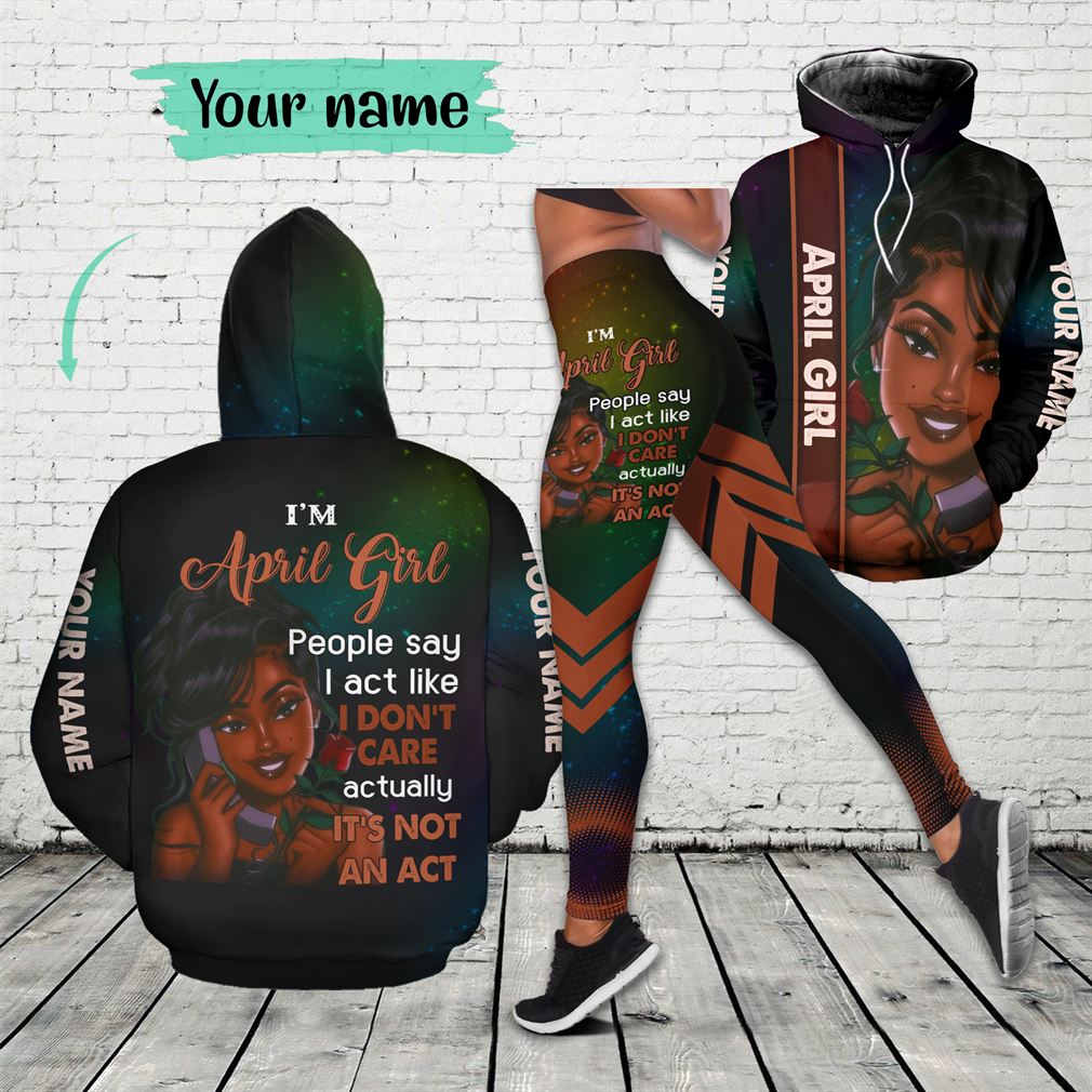Personalized Name April Girl Combo 3d Clothes Hoodie Legging Set V18