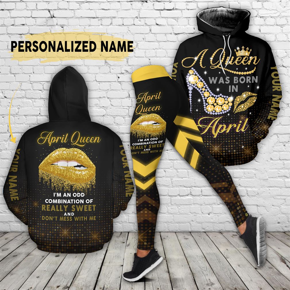 Personalized Name April Girl Combo 3d Clothes Hoodie Legging Set V20