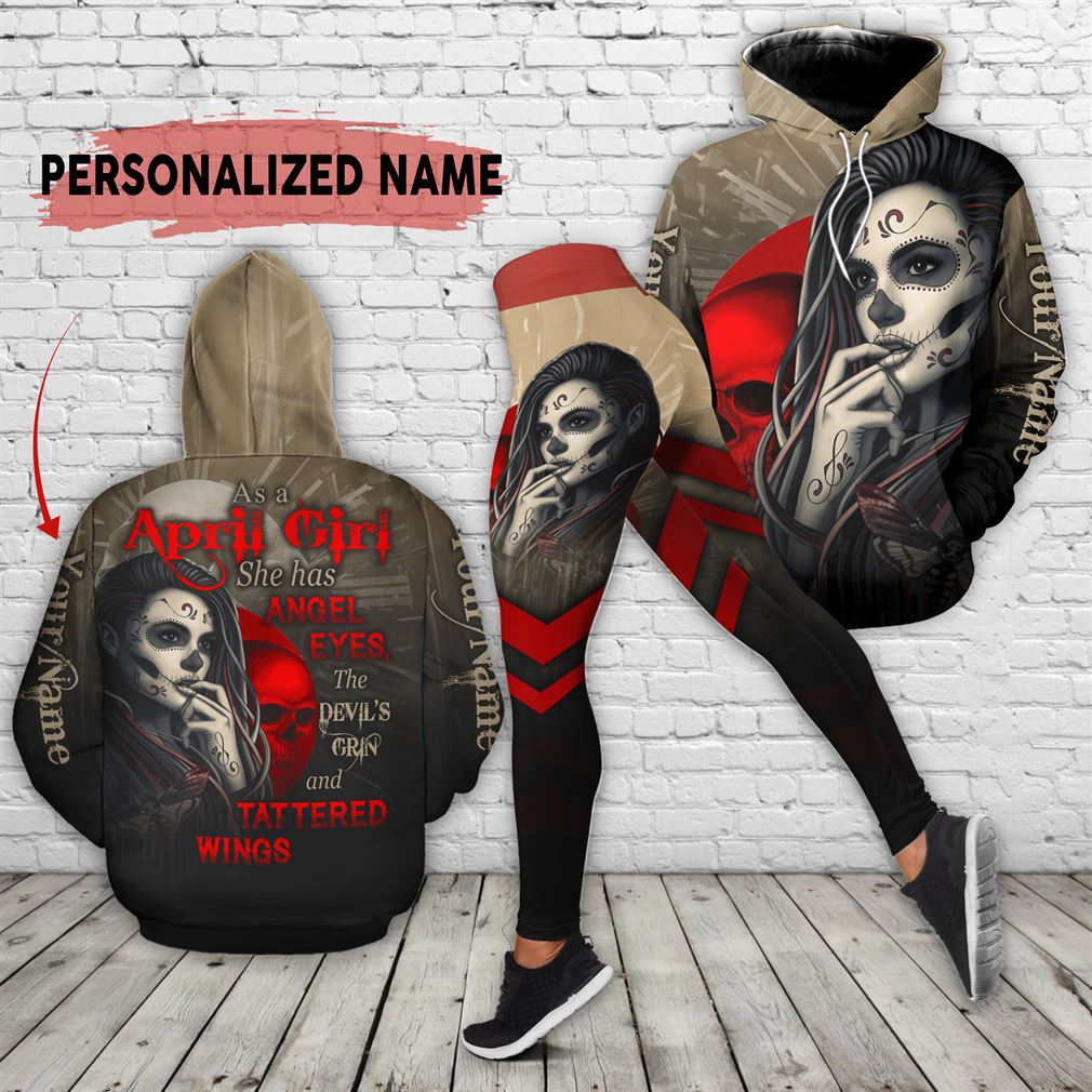 Personalized Name April Girl Combo 3d Clothes Hoodie Legging Set V24