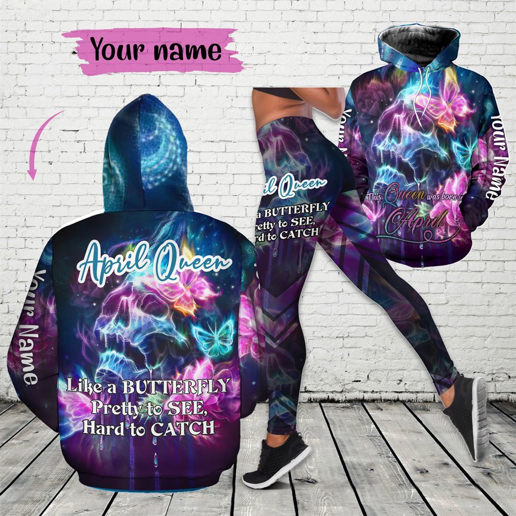 Personalized Name April Girl Combo 3d Clothes Hoodie Legging Set V26