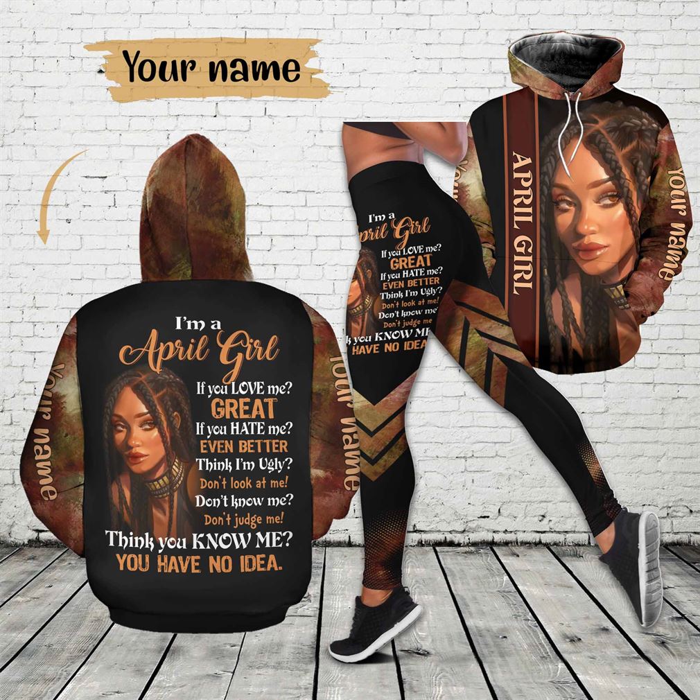 Personalized Name April Girl Combo 3d Clothes Hoodie Legging Set V27
