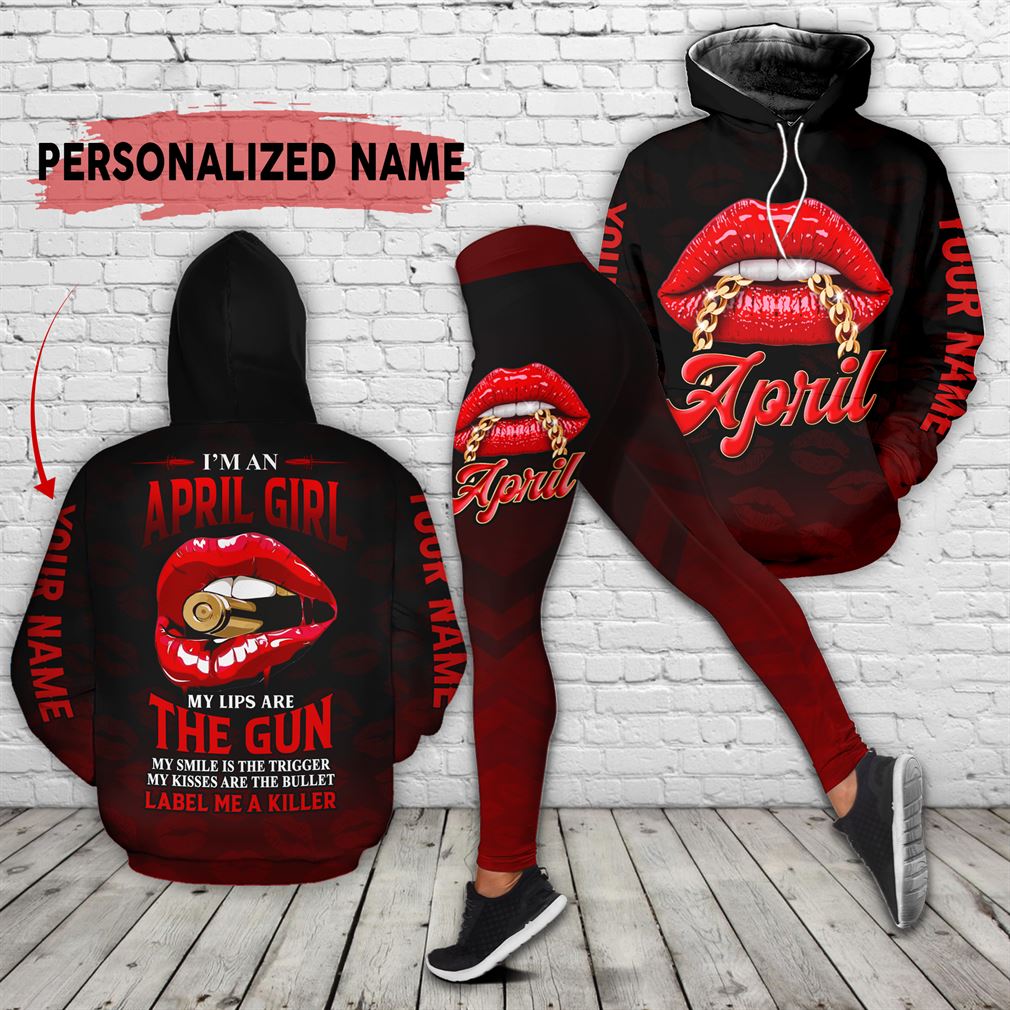 Personalized Name April Girl Combo 3d Clothes Hoodie Legging Set V28