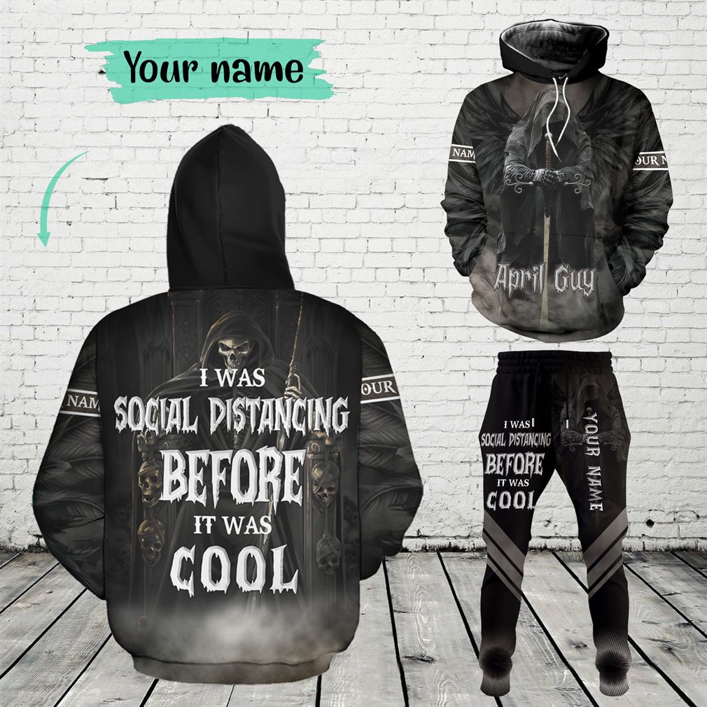 Personalized Name April Guy Combo 3d Clothes Hoodie Joggers Set V16