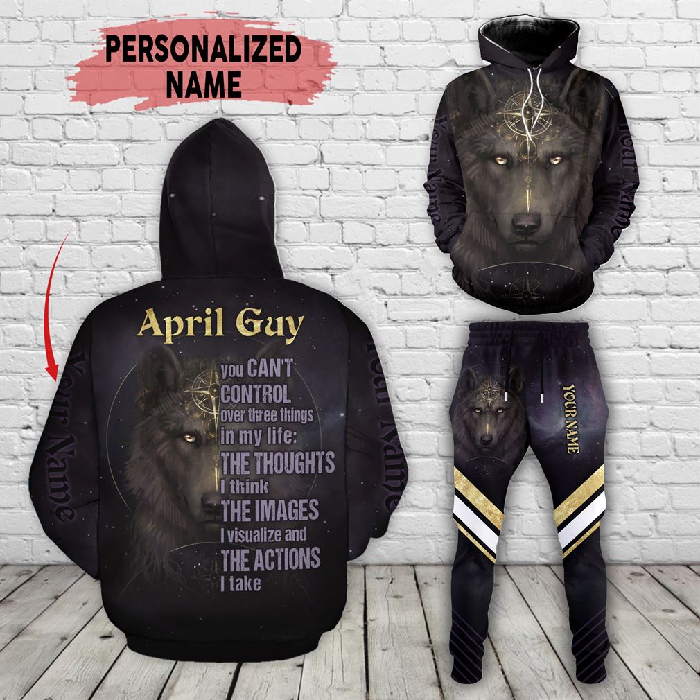 Personalized Name April Guy Combo 3d Clothes Hoodie Joggers Set V18