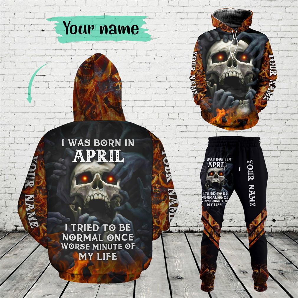 Personalized Name April Guy Combo 3d Clothes Hoodie Joggers Set V23