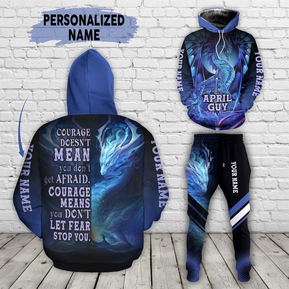 Personalized Name April Guy Combo 3d Clothes Hoodie Joggers Set V24