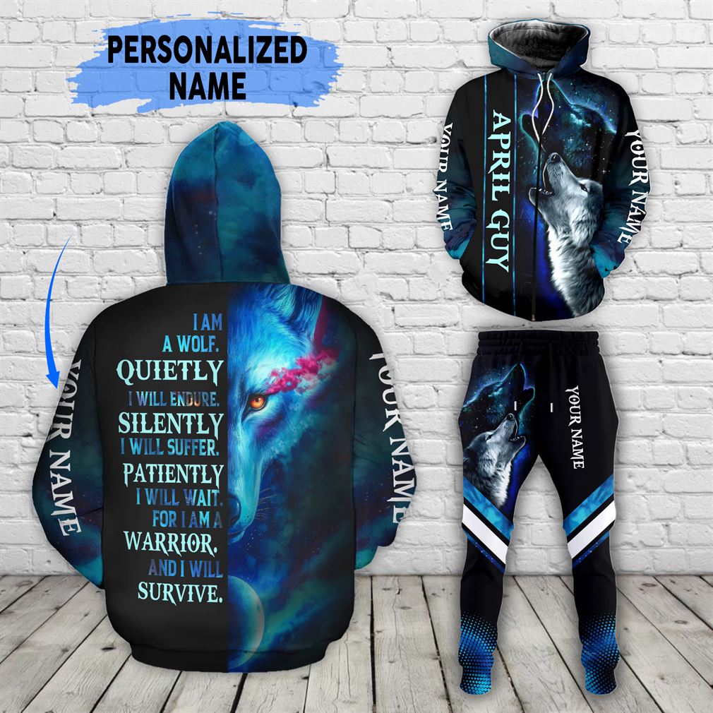 Personalized Name April Guy Combo 3d Clothes Hoodie Joggers Set V28