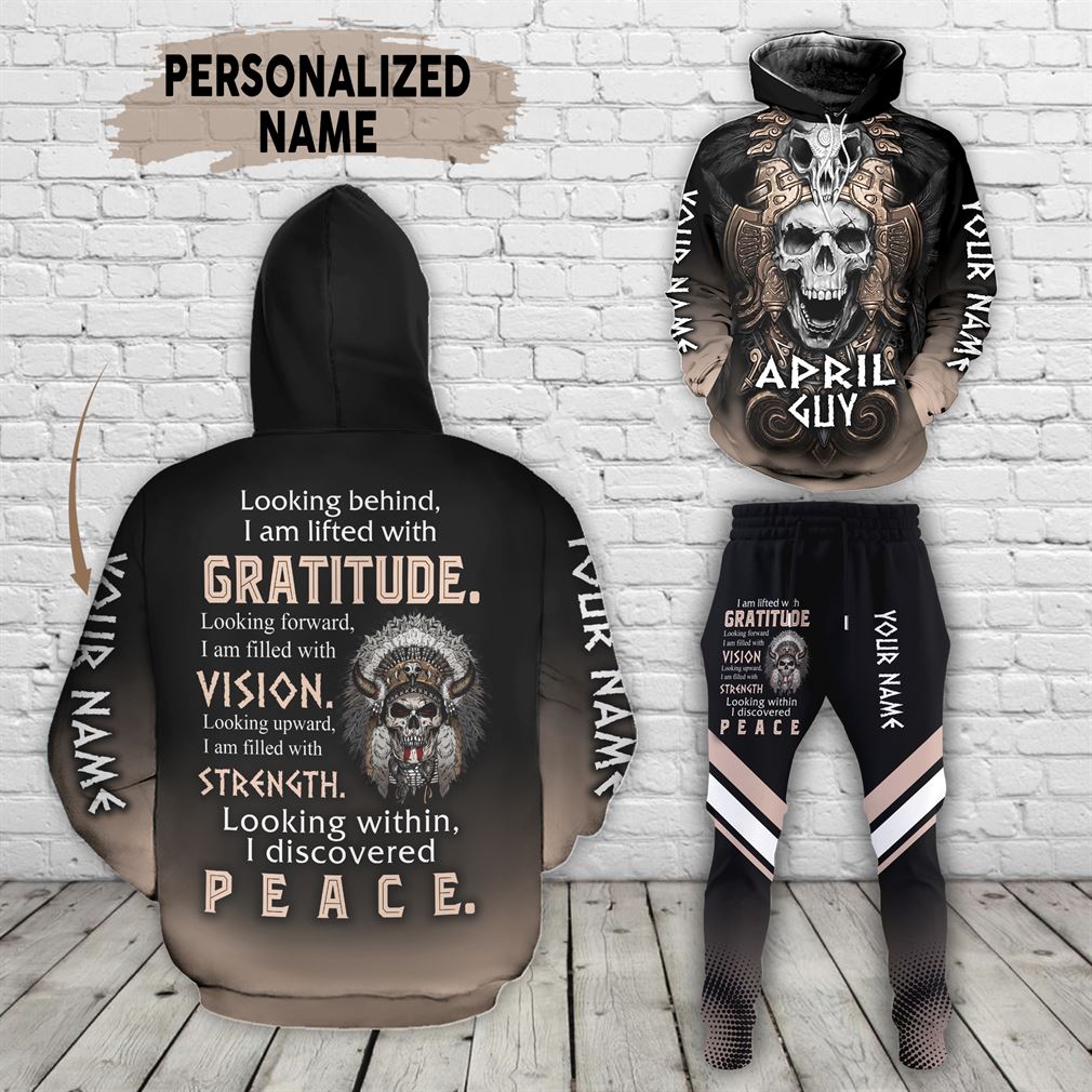 Personalized Name April Guy Combo 3d Clothes Hoodie Joggers Set V30