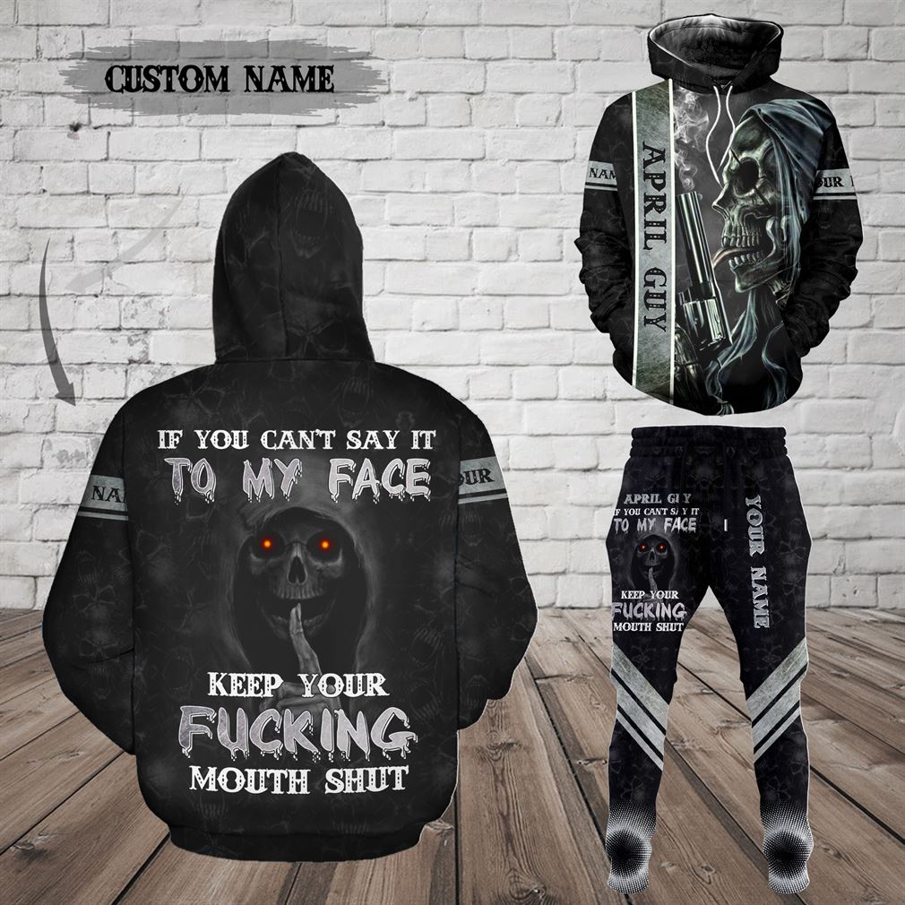 Personalized Name April Guy Combo 3d Clothes Hoodie Joggers Set V31