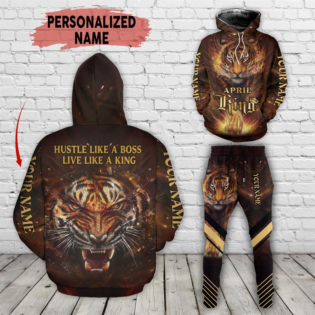 Personalized Name April Guy Combo 3d Clothes Hoodie Joggers Set V34