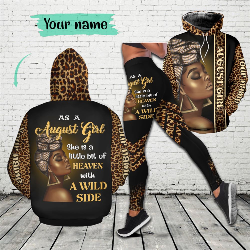 August Birthday Girl Combo August Outfit Personalized Hoodie Legging Set V05