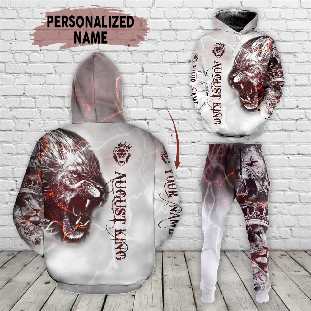 August Birthday Guy Combo August 3d Clothes Personalized Hoodie Joggers Set V026