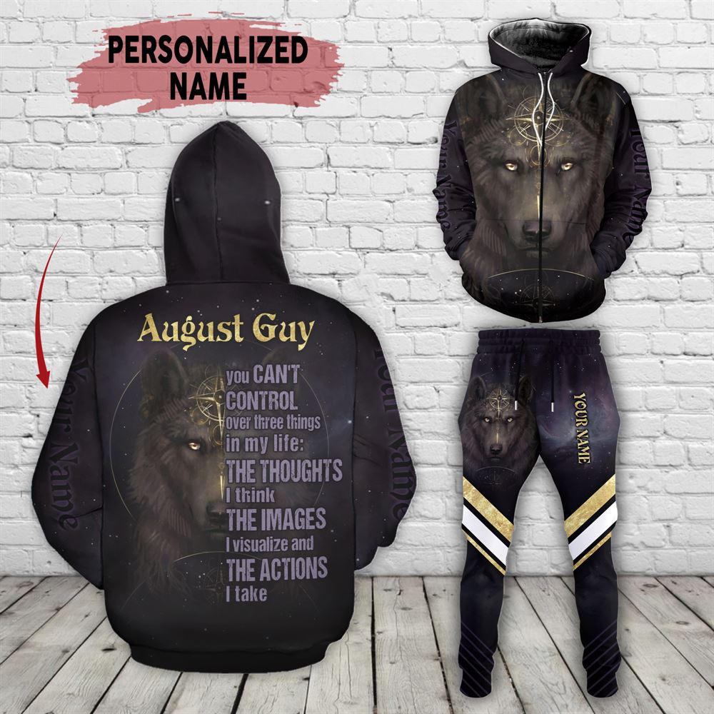 August Birthday Guy Combo August 3d Clothes Personalized Hoodie Joggers Set V029