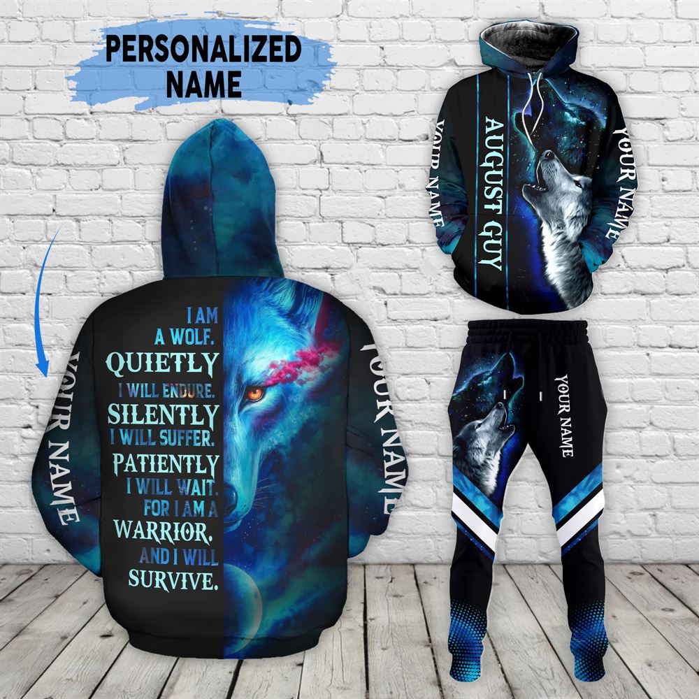 August Birthday Guy Combo August 3d Clothes Personalized Hoodie Joggers Set V04