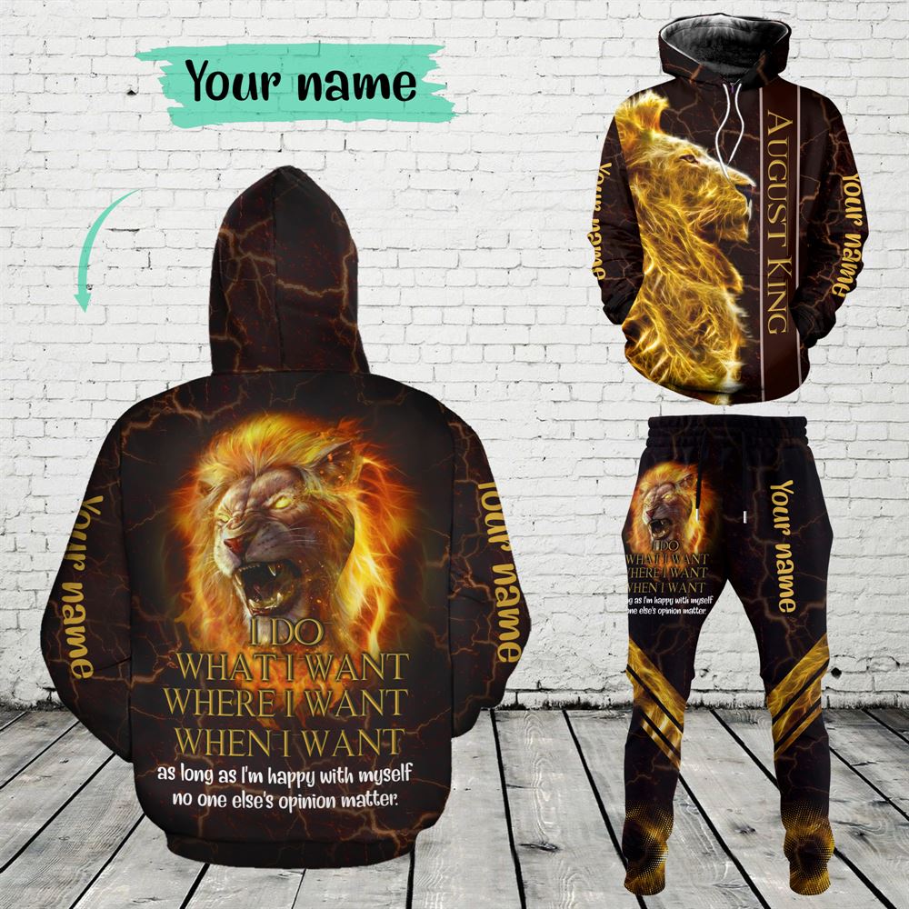 August Birthday Guy Combo August 3d Clothes Personalized Hoodie Joggers Set V06