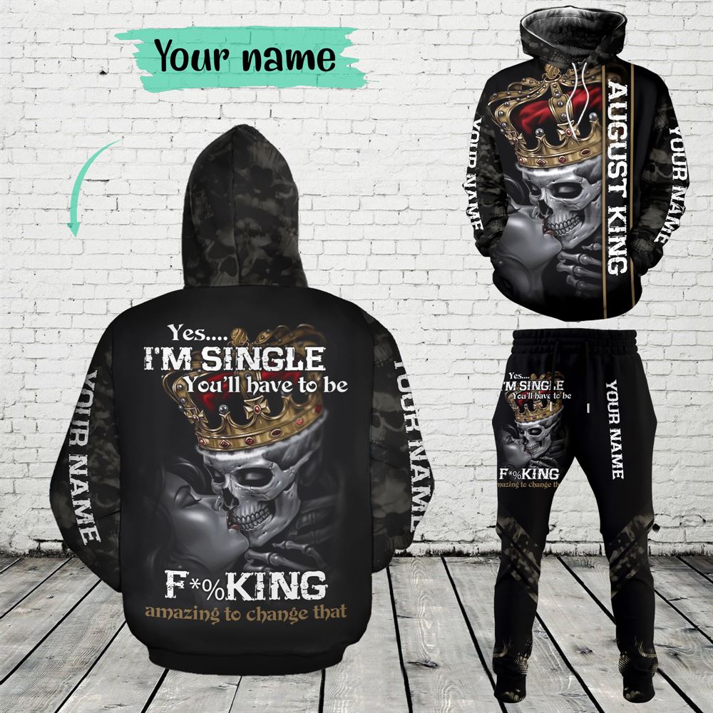 August Birthday Guy Combo August 3d Clothes Personalized Hoodie Joggers Set V09