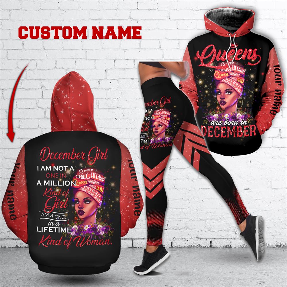 December Birthday Girl Combo December Outfit Personalized Hoodie Legging Set V017