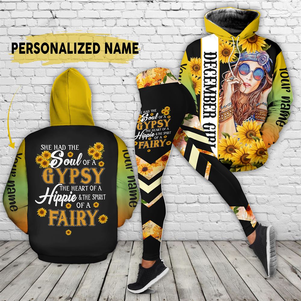 December Birthday Girl Combo December Outfit Personalized Hoodie Legging Set V019