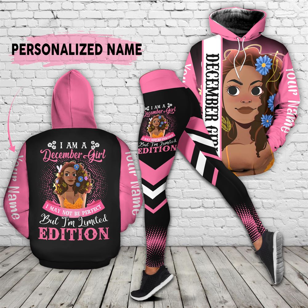 December Birthday Girl Combo December Outfit Personalized Hoodie Legging Set V027