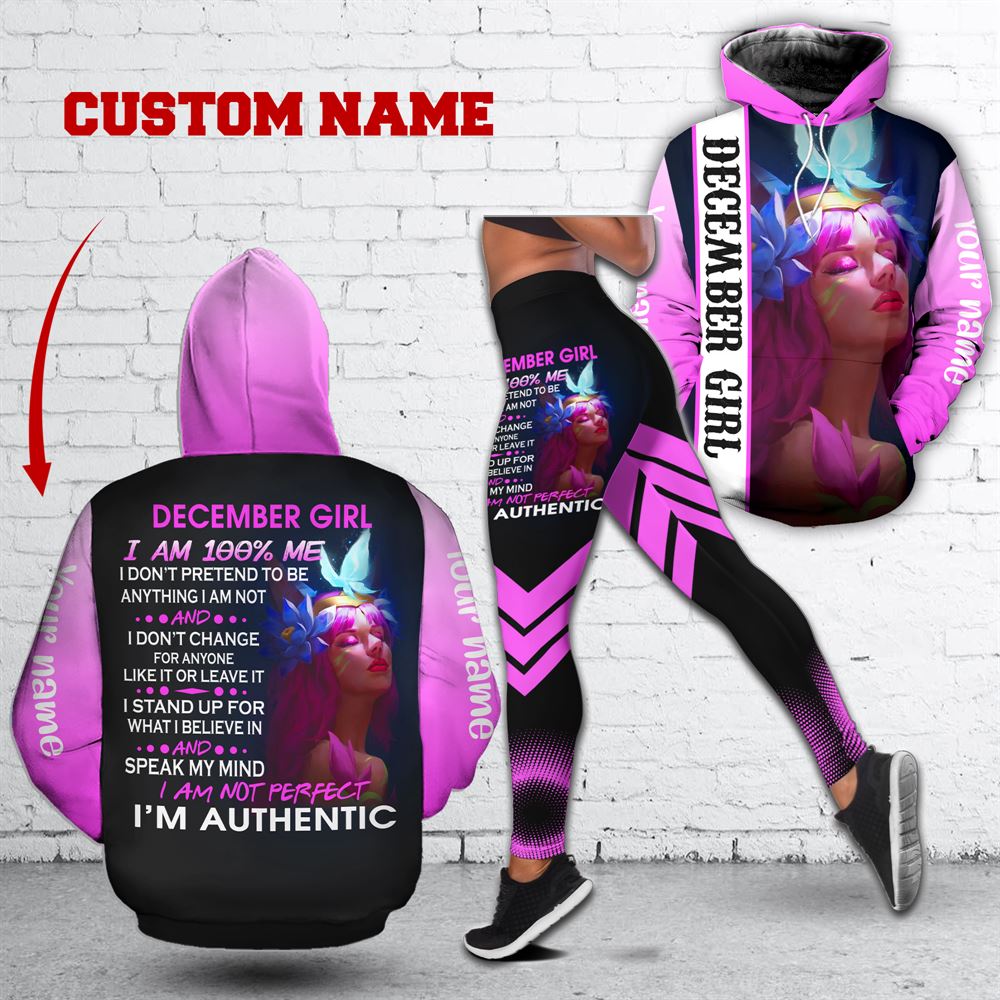 December Birthday Girl Combo December Outfit Personalized Hoodie Legging Set V028