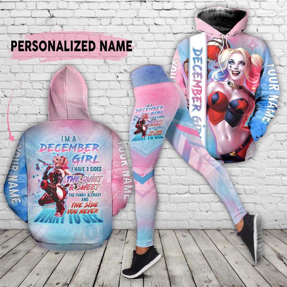 December Birthday Girl Combo December Outfit Personalized Hoodie Legging Set V029