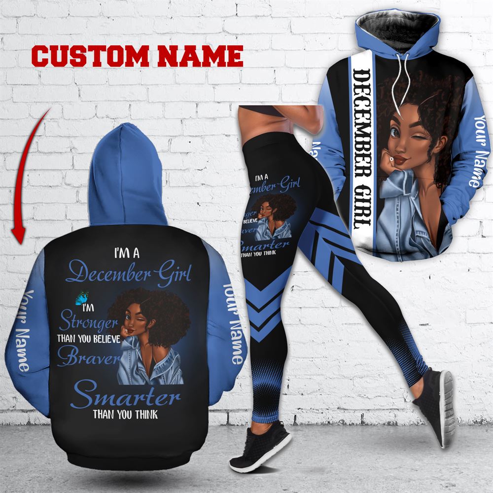 December Birthday Girl Combo December Outfit Personalized Hoodie Legging Set V036