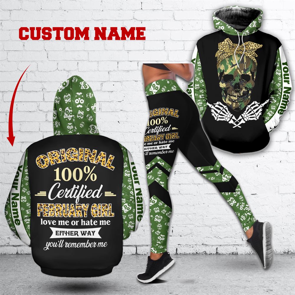 February Birthday Girl Combo February Outfit Personalized Hoodie Legging Set V023