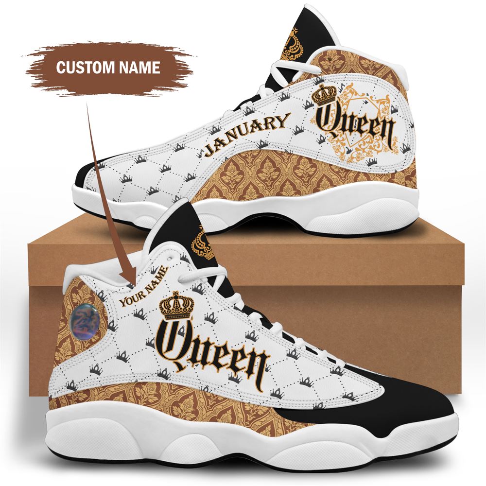 January Birthday Air Jordan 13 January Shoes Personalized Sneakers Sport V035