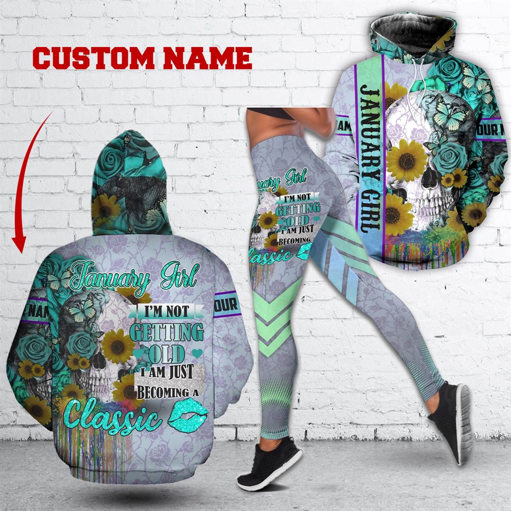 January Birthday Girl Combo January Outfit Personalized Hoodie Legging Set V015