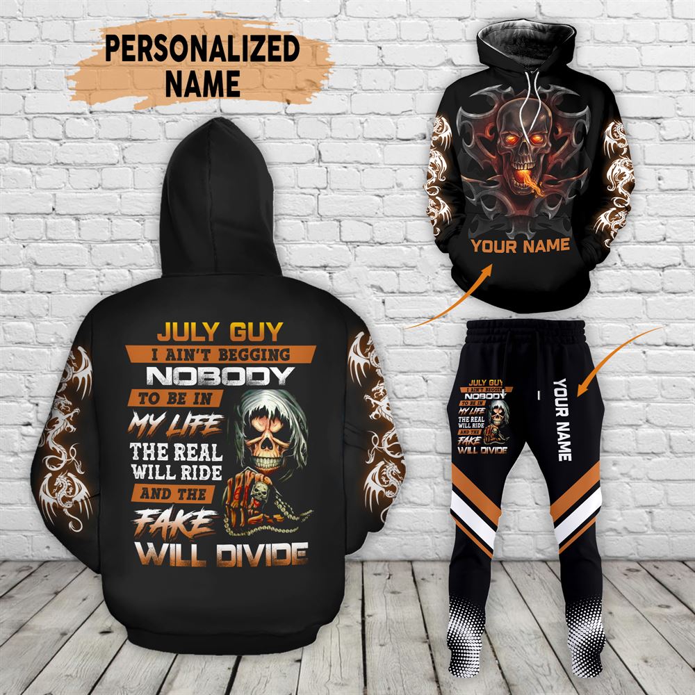 July Birthday Guy Combo July 3d Clothes Personalized Hoodie Joggers Set V024