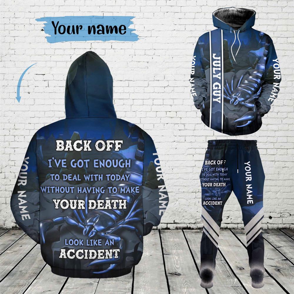 July Birthday Guy Combo July 3d Clothes Personalized Hoodie Joggers Set V05
