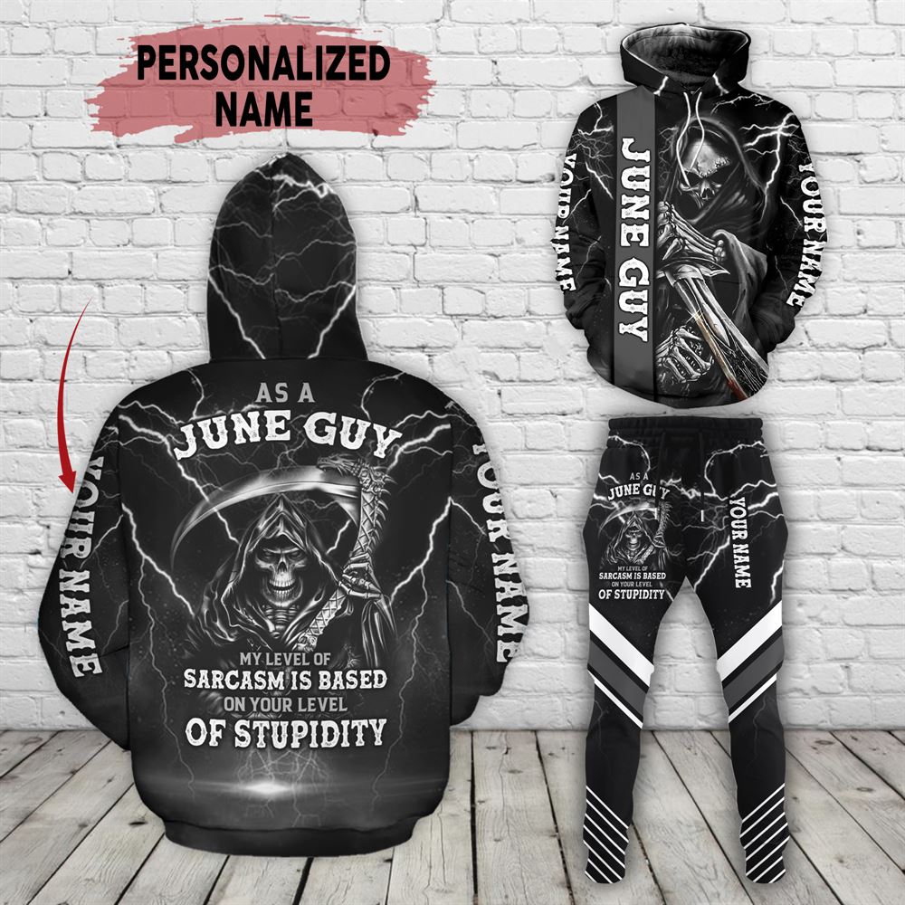 June Birthday Guy Combo June 3d Clothes Personalized Hoodie Joggers Set V03