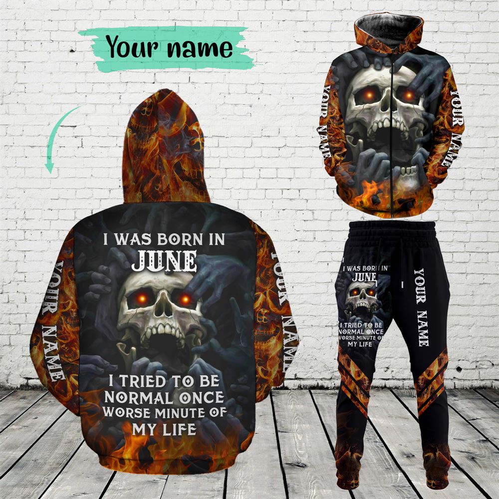 June Birthday Guy Combo June 3d Clothes Personalized Hoodie Joggers Set V08