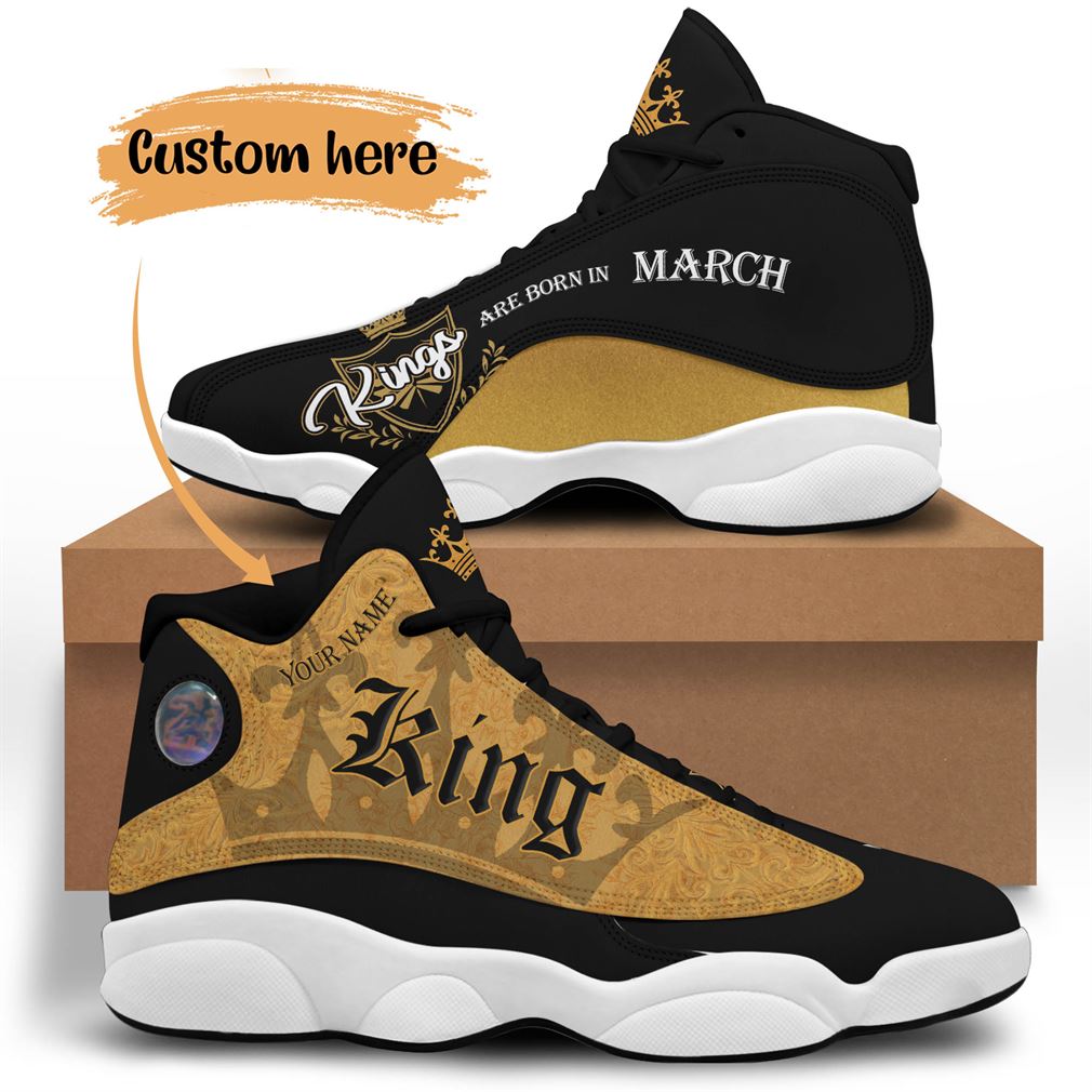 March Birthday Air Jordan 13 Shoes Personalized Sneakers Sport V06