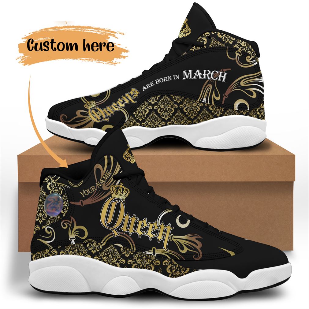 March Birthday Air Jordan 13 Shoes Personalized Sneakers Sport V15