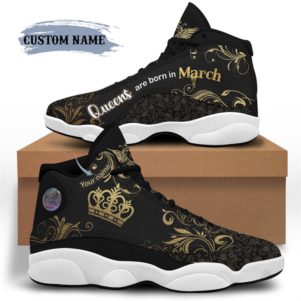 March Birthday Air Jordan 13 Shoes Personalized Sneakers Sport V16