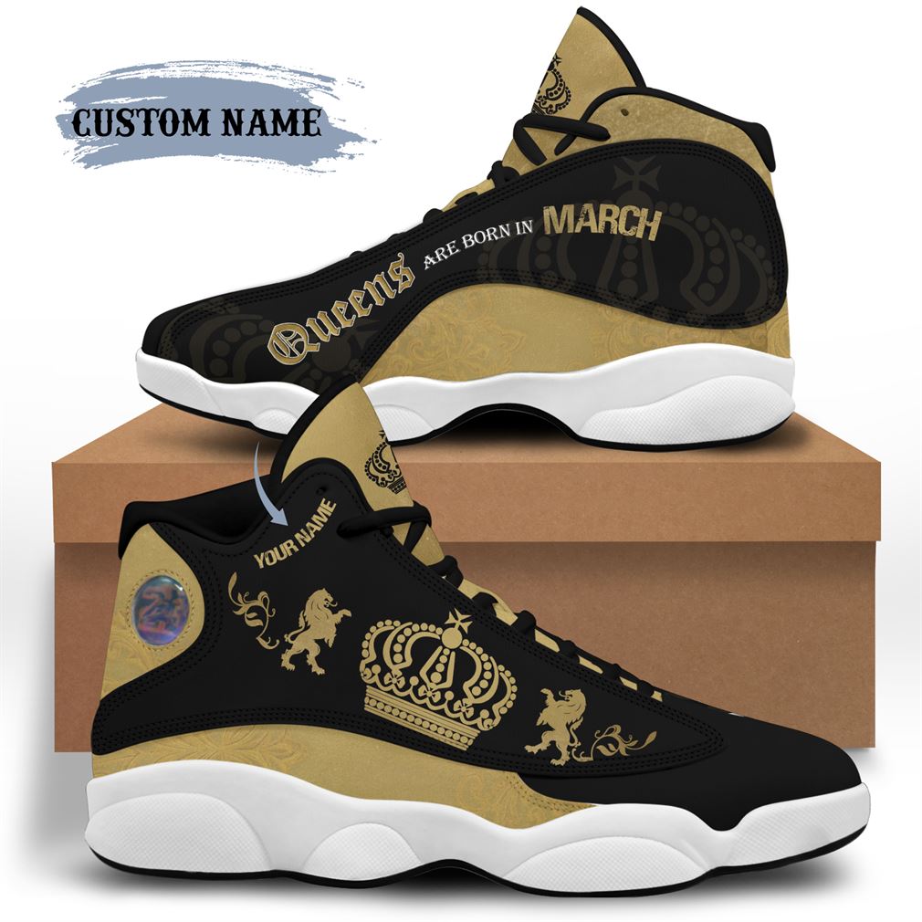 March Birthday Air Jordan 13 Shoes Personalized Sneakers Sport V17
