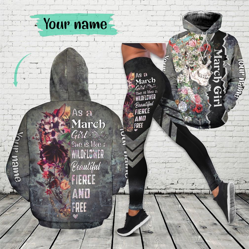 March Girl Combo 3d Clothes Hoodie Legging Set V21