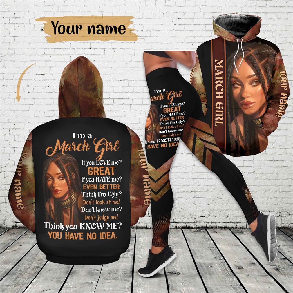 March Girl Combo 3d Clothes Hoodie Legging Set V25