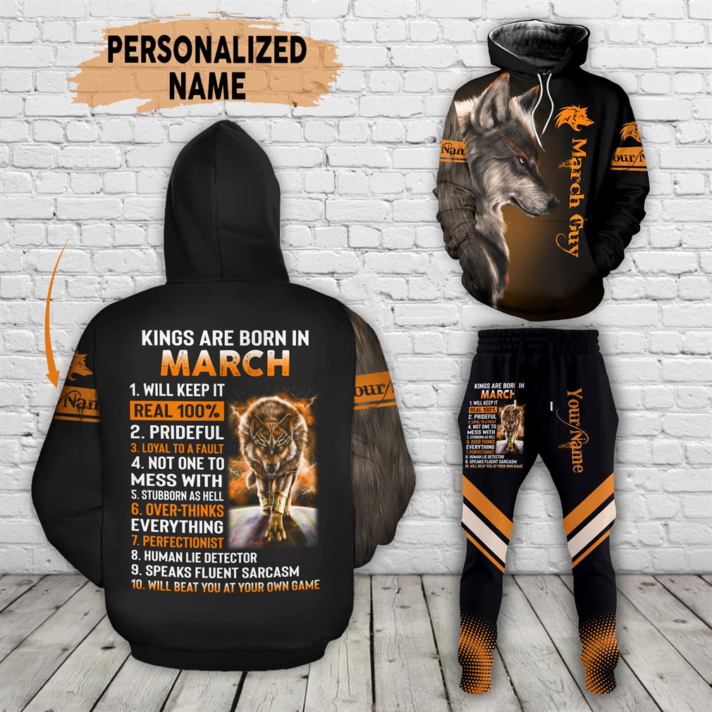 Personalized Name March Guy Combo 3d Clothes Hoodie Joggers Set V04