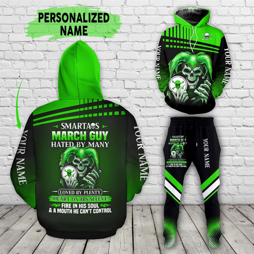 Personalized Name March Guy Combo 3d Clothes Hoodie Joggers Set V12