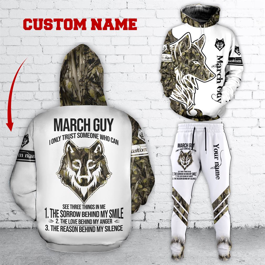 Personalized Name March Guy Combo 3d Clothes Hoodie Joggers Set V13
