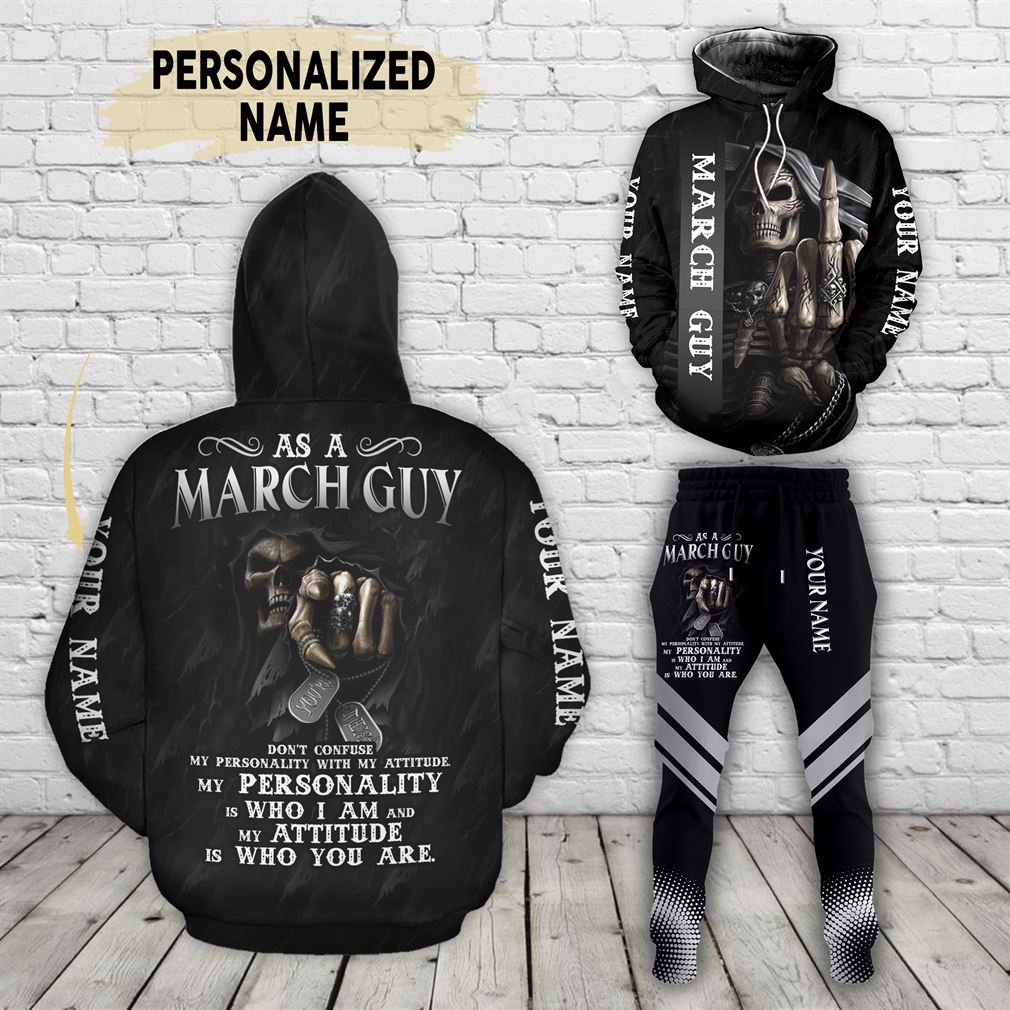 Personalized Name March Guy Combo 3d Clothes Hoodie Joggers Set V24