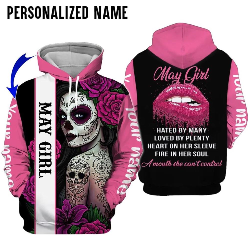 May Birthday Girl Combo May Outfit Personalized Hoodie Legging Set V029