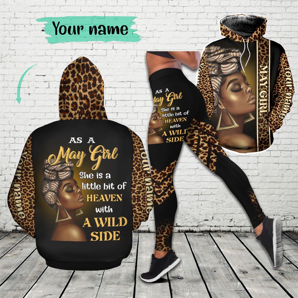 May Birthday Girl Combo May Outfit Personalized Hoodie Legging Set V08