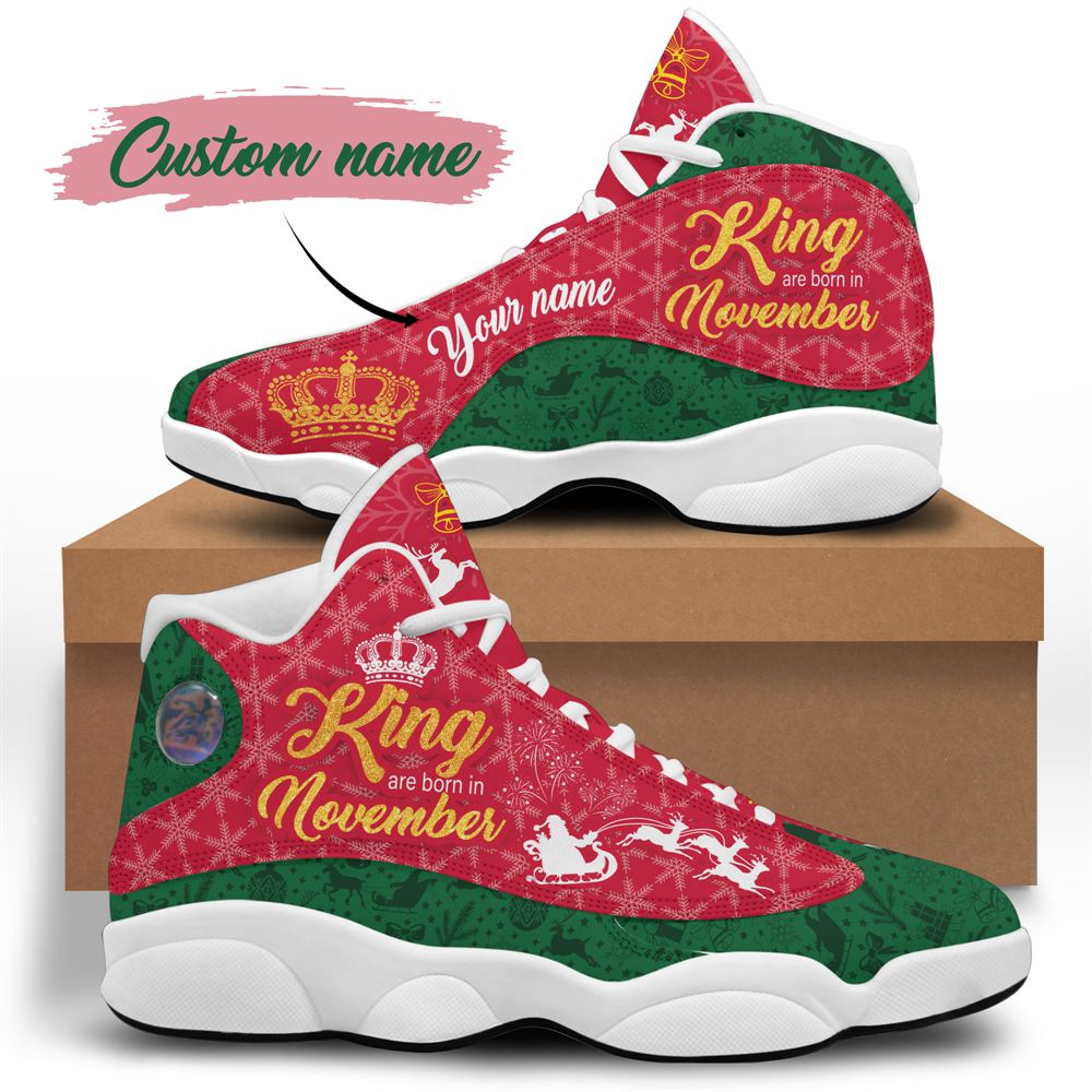 November Birthday Air Jordan 13 November Shoes Personalized Sneakers Sport V014