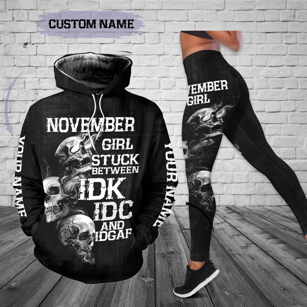 November Birthday Girl Combo November Outfit Personalized Hoodie Legging Set V028