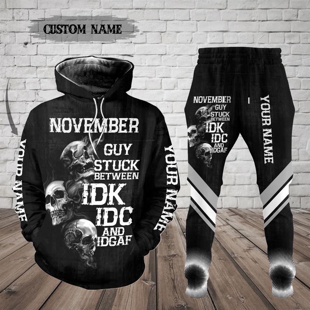 November Birthday Guy Combo November 3d Clothes Personalized Hoodie Joggers Set V022
