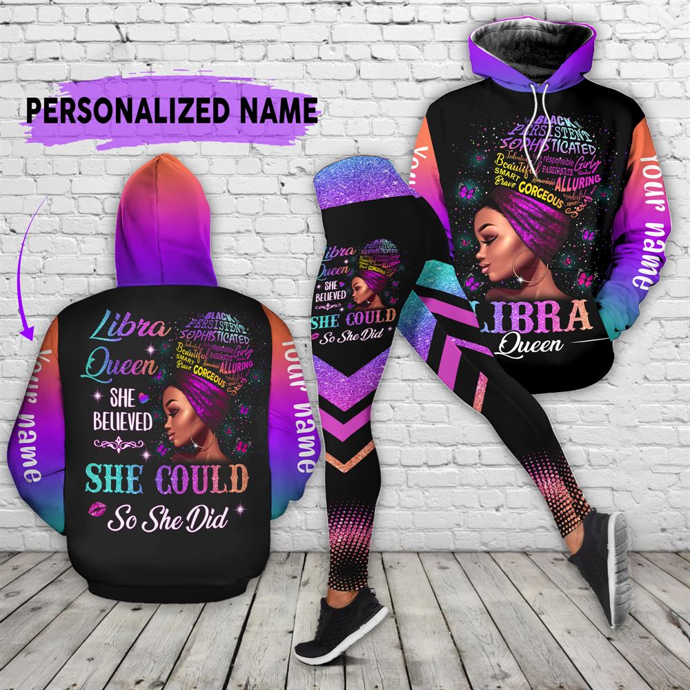 October Birthday Girl Combo October Outfit Personalized Hoodie Legging Set V013